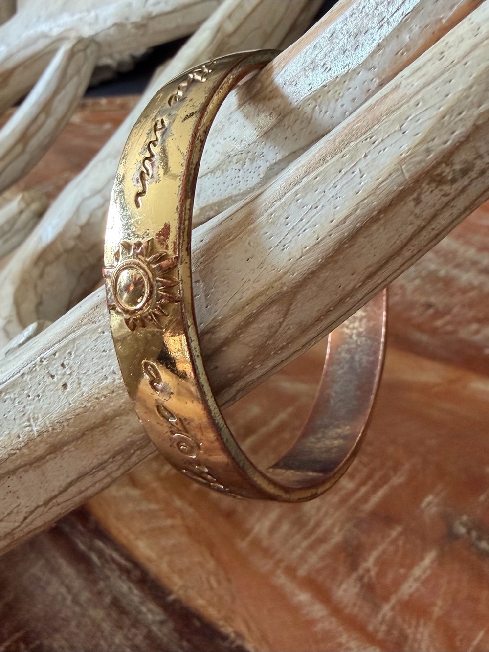 Lilly Pulitzer Gold Sun Motif Cuff Bracelet